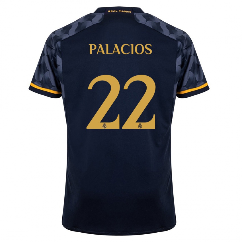 Kvinder Cesar Palacios #22 Mørkeblå Udebane Spillertrøjer 2023/24 Trøje T-Shirt