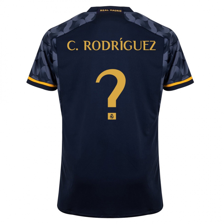 Kvinder Carlos Rodríguez #0 Mørkeblå Udebane Spillertrøjer 2023/24 Trøje T-Shirt