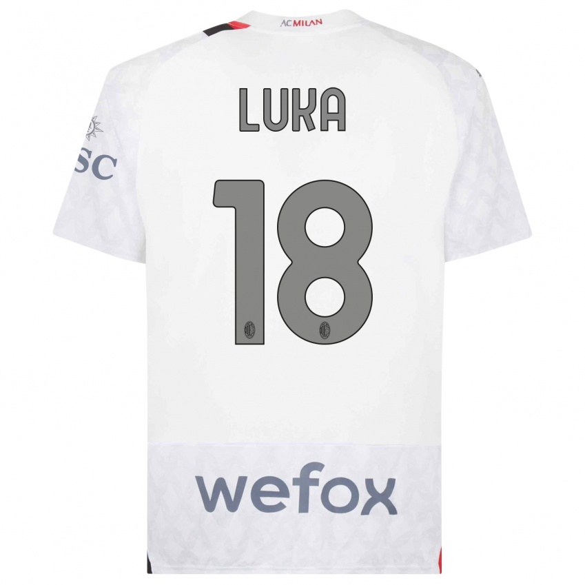 Kvinder Luka Romero #18 Hvid Udebane Spillertrøjer 2023/24 Trøje T-Shirt