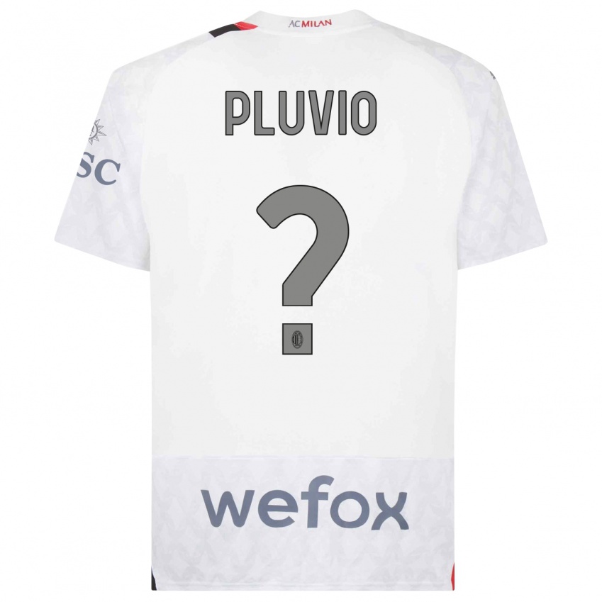 Kvinder Nicholas Pluvio #0 Hvid Udebane Spillertrøjer 2023/24 Trøje T-Shirt