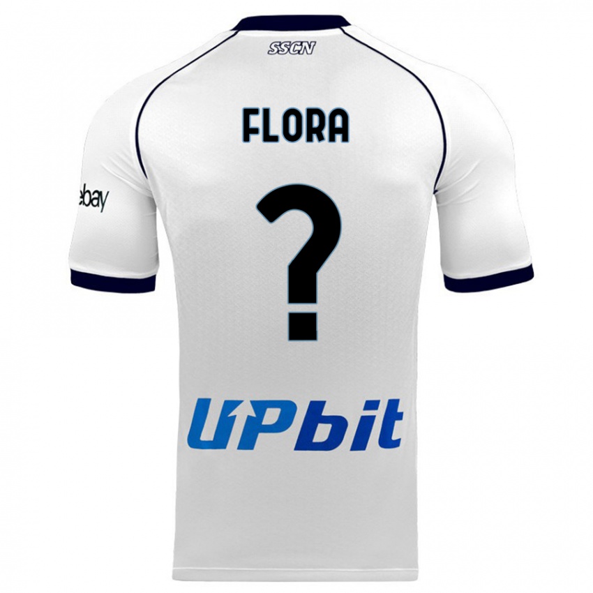 Kvinder Massimiliano Flora #0 Hvid Udebane Spillertrøjer 2023/24 Trøje T-Shirt