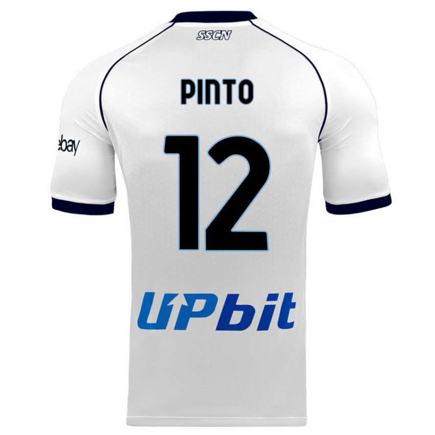 Kvinder Ciro Pinto #12 Hvid Udebane Spillertrøjer 2023/24 Trøje T-Shirt