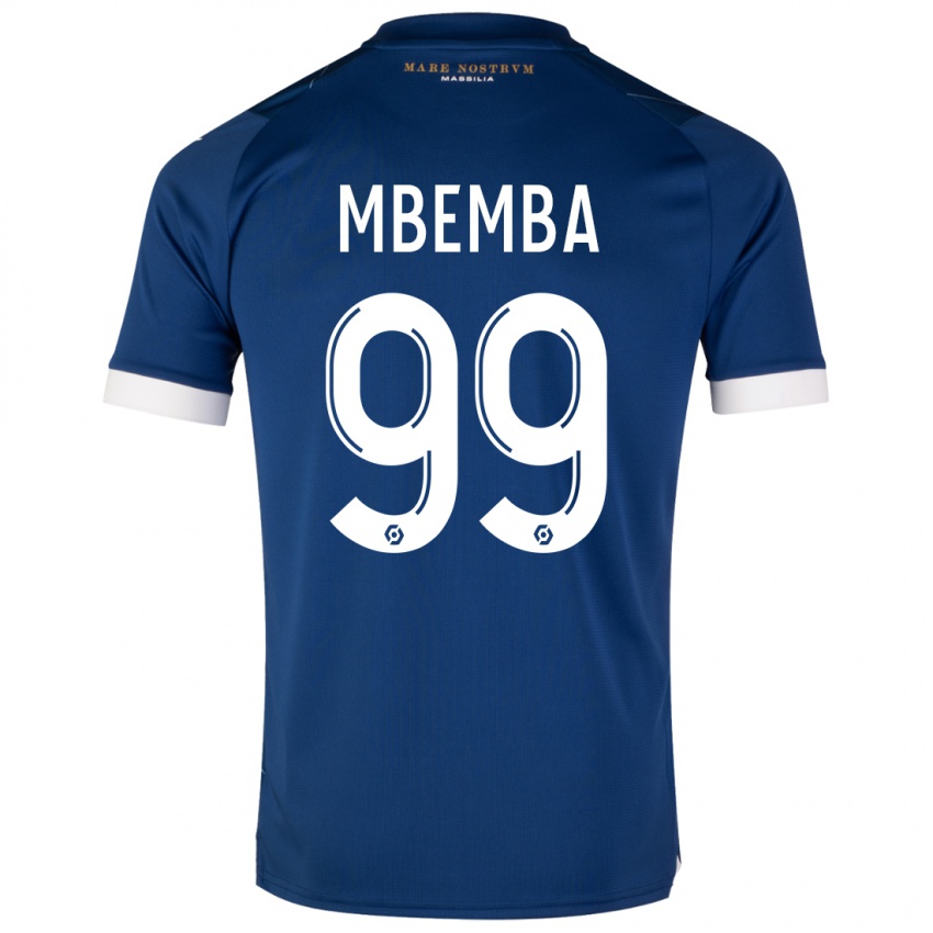 Kvinder Chancel Mbemba #99 Mørkeblå Udebane Spillertrøjer 2023/24 Trøje T-Shirt