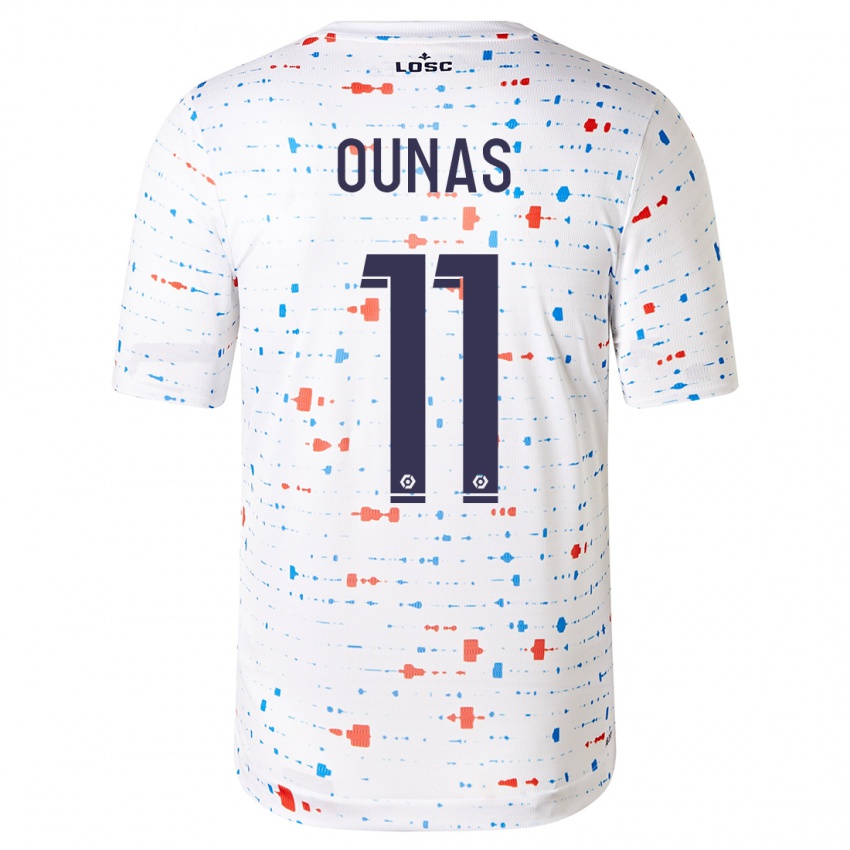 Kvinder Adam Ounas #11 Hvid Udebane Spillertrøjer 2023/24 Trøje T-Shirt