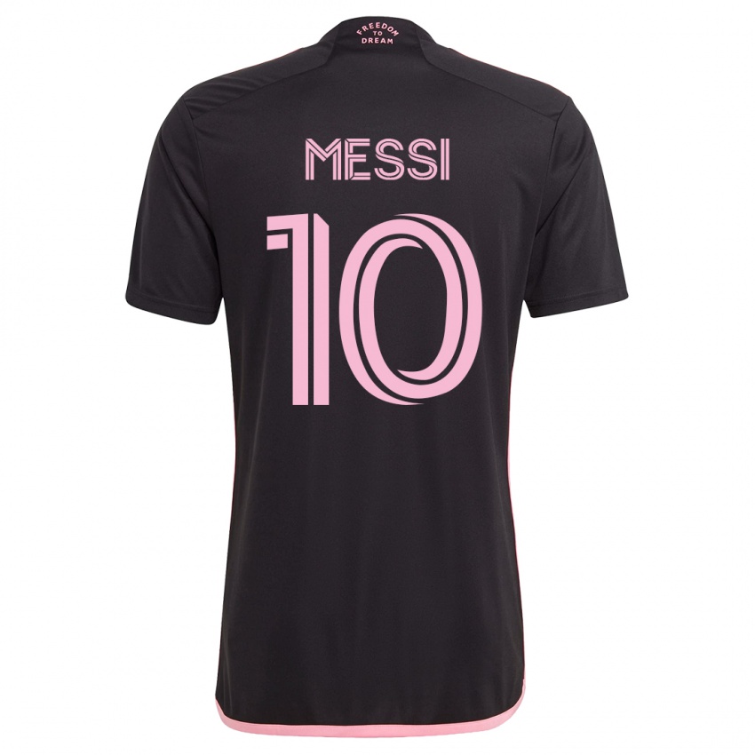 Kvinder Lionel Messi #10 Sort Udebane Spillertrøjer 2023/24 Trøje T-Shirt