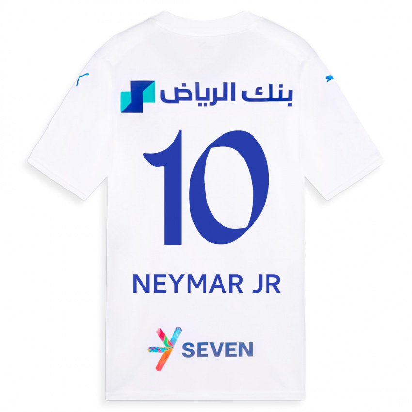 Kvinder Neymar #10 Hvid Udebane Spillertrøjer 2023/24 Trøje T-Shirt