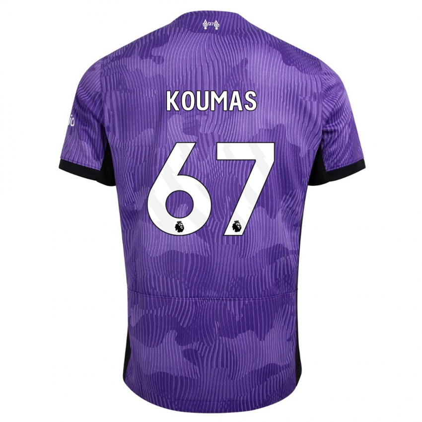 Kvinder Lewis Koumas #67 Lilla Tredje Sæt Spillertrøjer 2023/24 Trøje T-Shirt