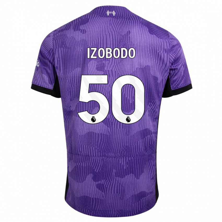 Kvinder Elijah Izobodo John #50 Lilla Tredje Sæt Spillertrøjer 2023/24 Trøje T-Shirt