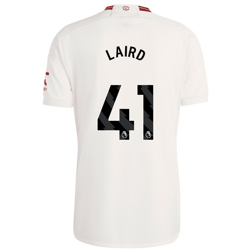 Kvinder Ethan Laird #41 Hvid Tredje Sæt Spillertrøjer 2023/24 Trøje T-Shirt