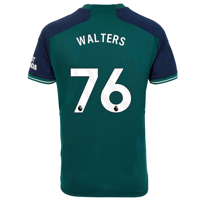 Kvinder Reuell Walters #76 Grøn Tredje Sæt Spillertrøjer 2023/24 Trøje T-Shirt