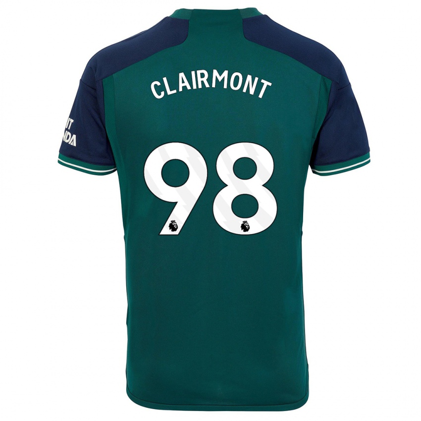 Kvinder Reece Clairmont #98 Grøn Tredje Sæt Spillertrøjer 2023/24 Trøje T-Shirt