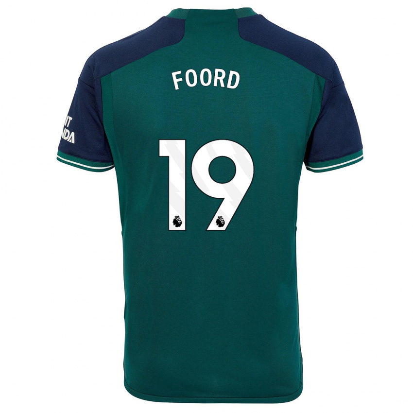 Kvinder Caitlin Foord #19 Grøn Tredje Sæt Spillertrøjer 2023/24 Trøje T-Shirt
