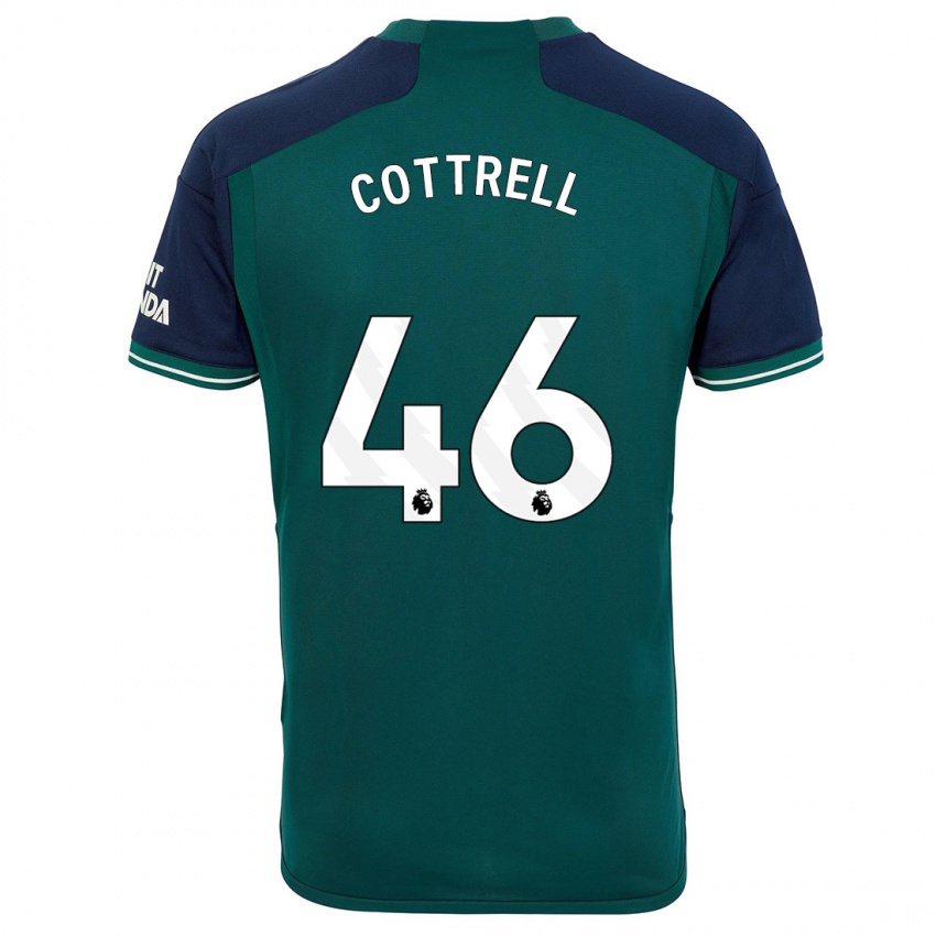 Kvinder Ben Cottrell #46 Grøn Tredje Sæt Spillertrøjer 2023/24 Trøje T-Shirt