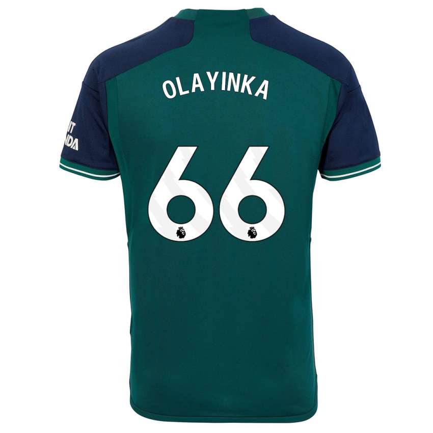 Kvinder James Olayinka #66 Grøn Tredje Sæt Spillertrøjer 2023/24 Trøje T-Shirt