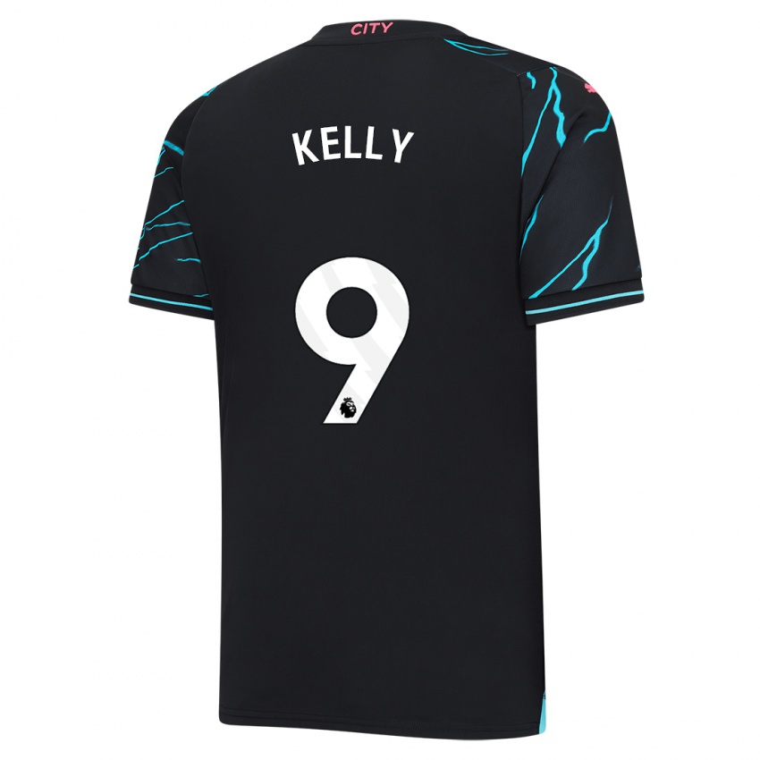 Kvinder Chloe Kelly #9 Mørkeblå Tredje Sæt Spillertrøjer 2023/24 Trøje T-Shirt