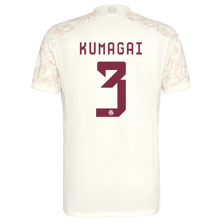 Kvinder Saki Kumagai #3 Off White Tredje Sæt Spillertrøjer 2023/24 Trøje T-Shirt