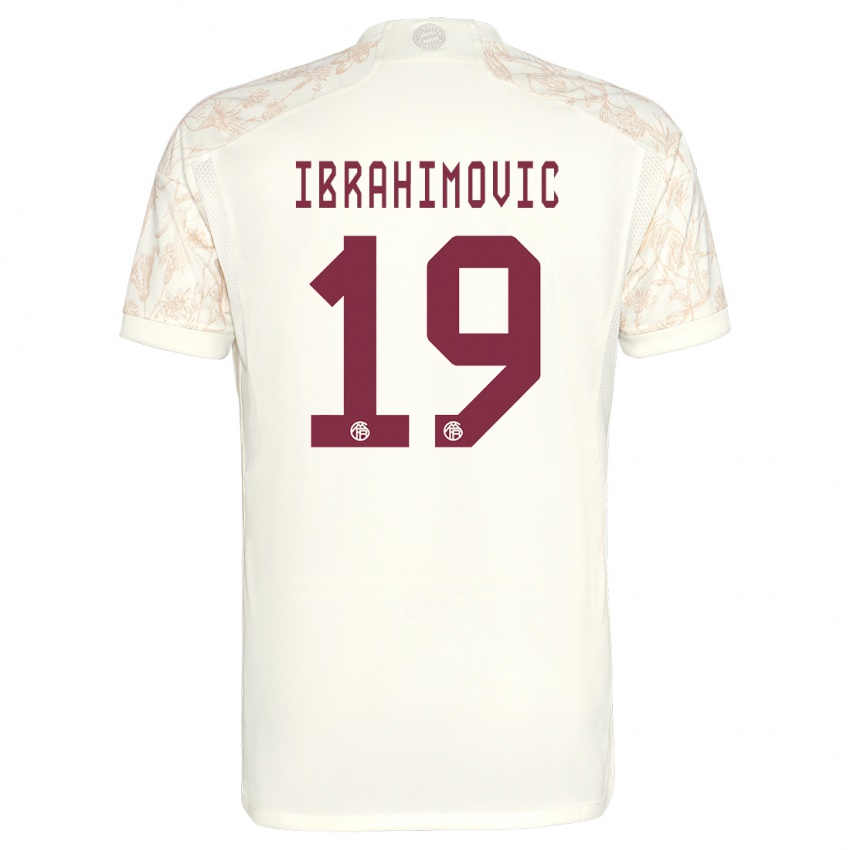 Kvinder Arijon Ibrahimovic #19 Off White Tredje Sæt Spillertrøjer 2023/24 Trøje T-Shirt