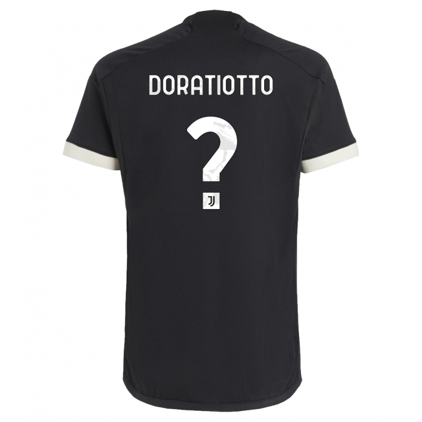 Kvinder Giulio Doratiotto #0 Sort Tredje Sæt Spillertrøjer 2023/24 Trøje T-Shirt