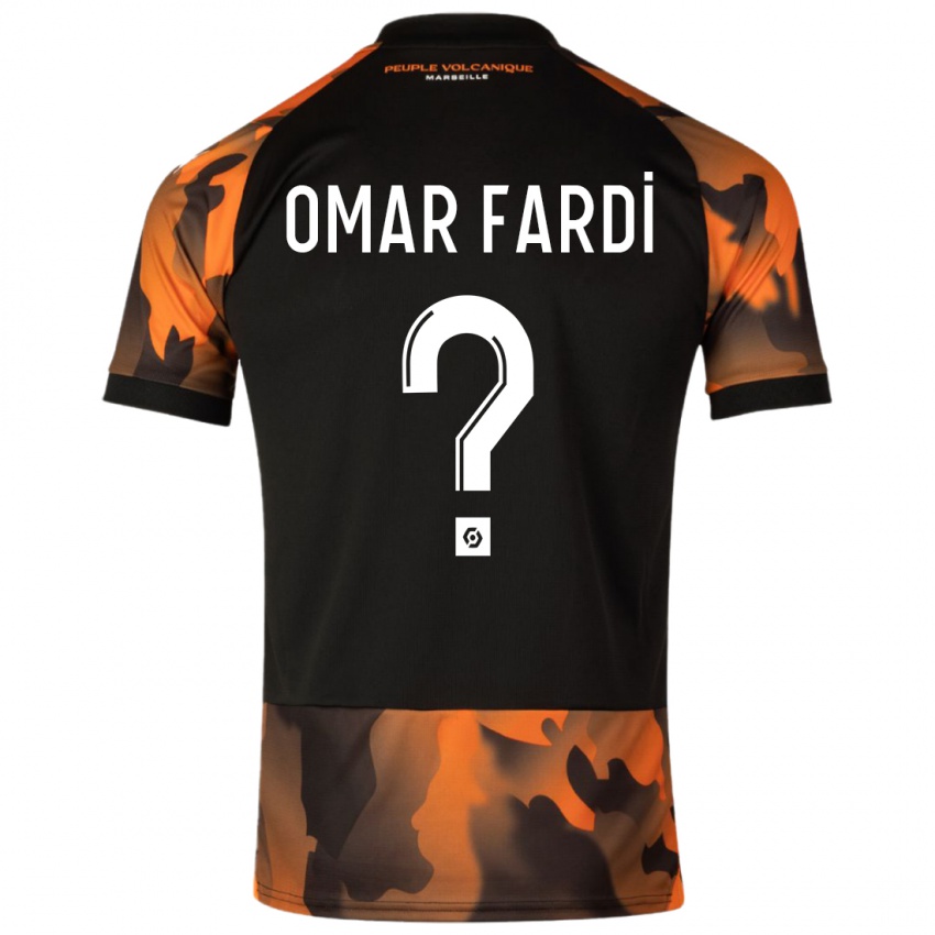 Kvinder El Omar Fardi #0 Sort Orange Tredje Sæt Spillertrøjer 2023/24 Trøje T-Shirt