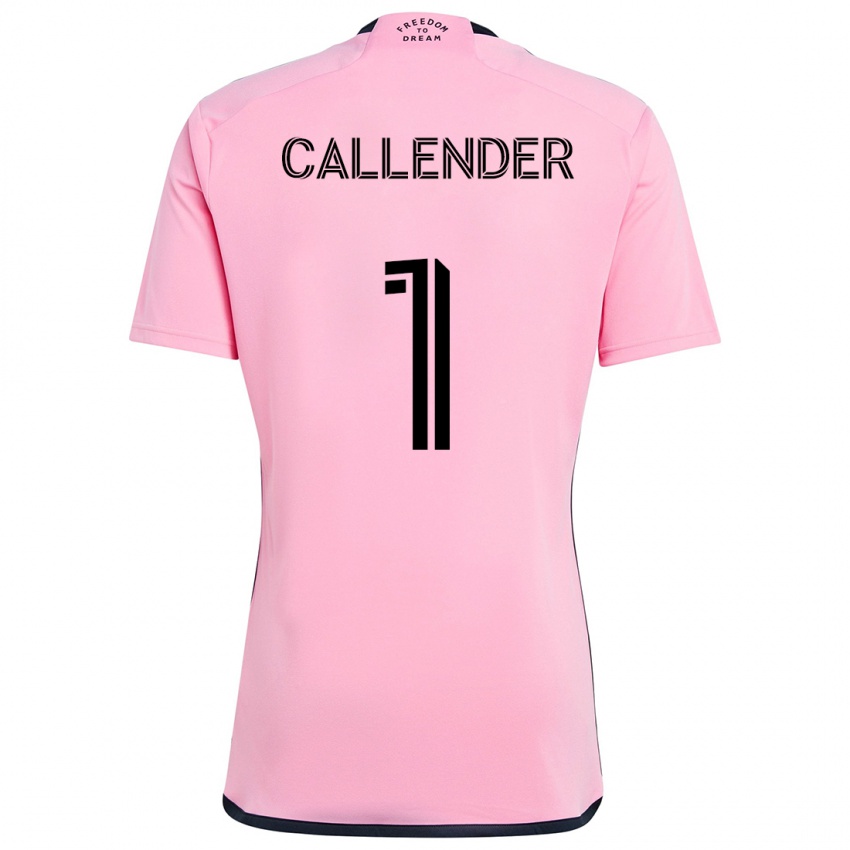 Børn Drake Callender #1 Lyserød Hjemmebane Spillertrøjer 2024/25 Trøje T-Shirt