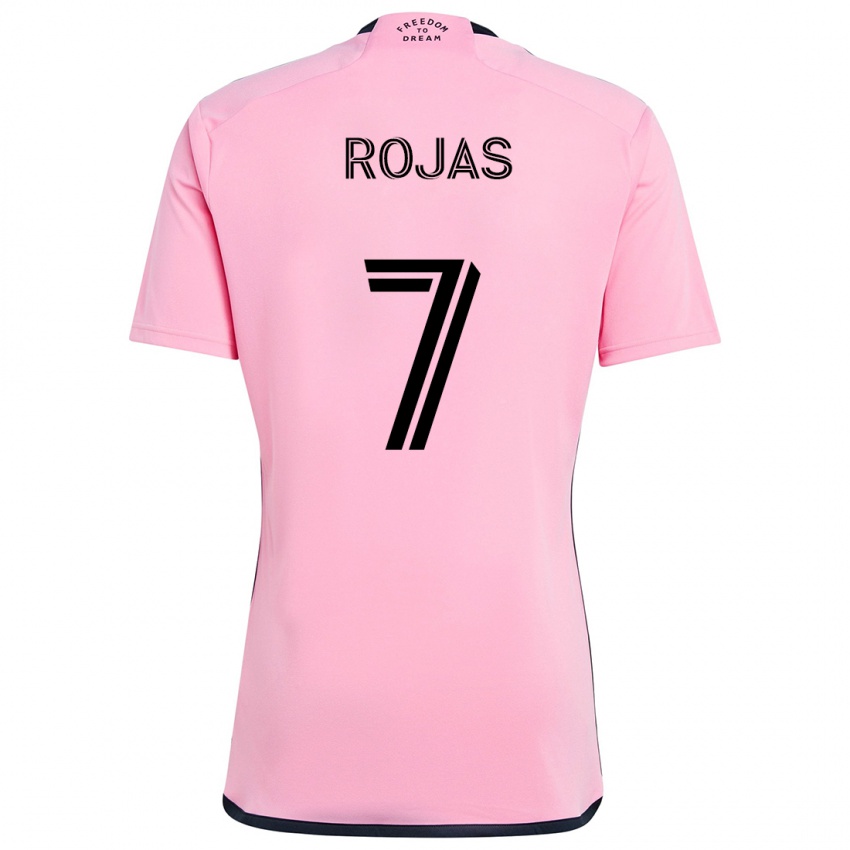 Børn Matías Rojas #7 Lyserød Hjemmebane Spillertrøjer 2024/25 Trøje T-Shirt