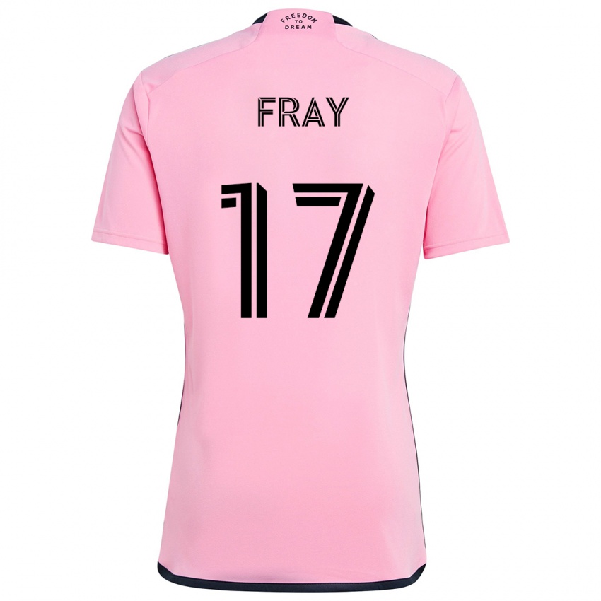 Børn Ian Fray #17 Lyserød Hjemmebane Spillertrøjer 2024/25 Trøje T-Shirt