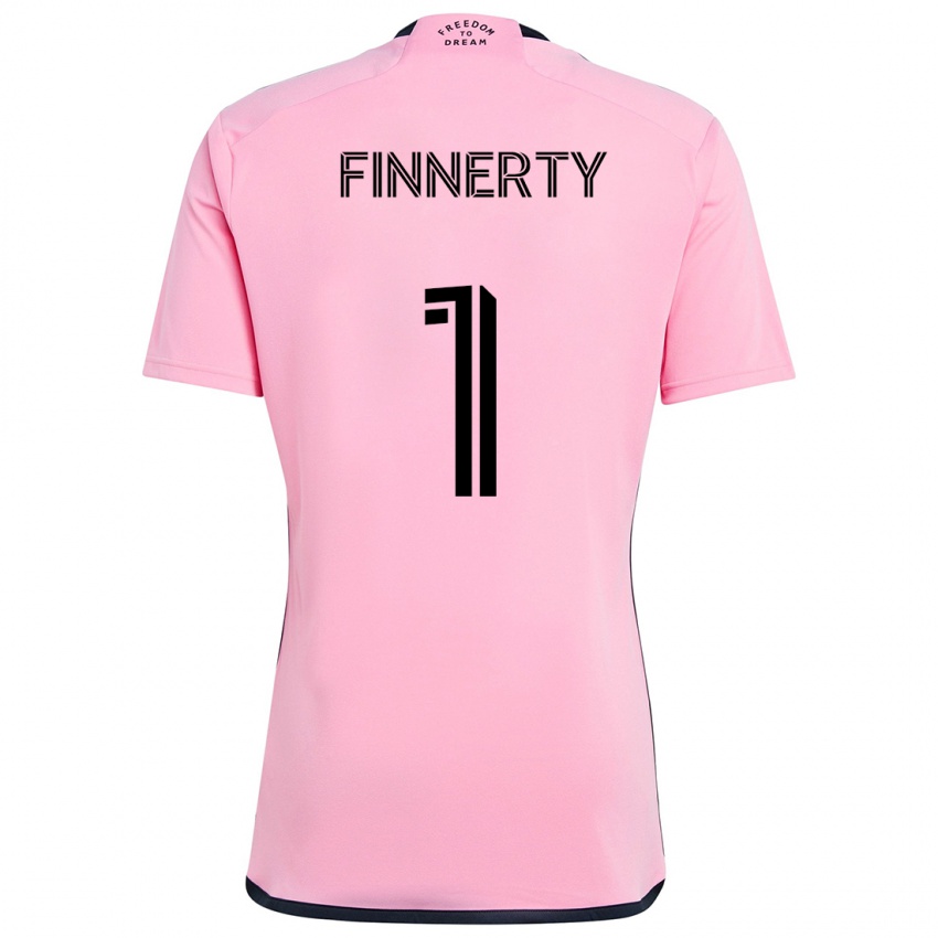 Børn Owen Finnerty #1 Lyserød Hjemmebane Spillertrøjer 2024/25 Trøje T-Shirt