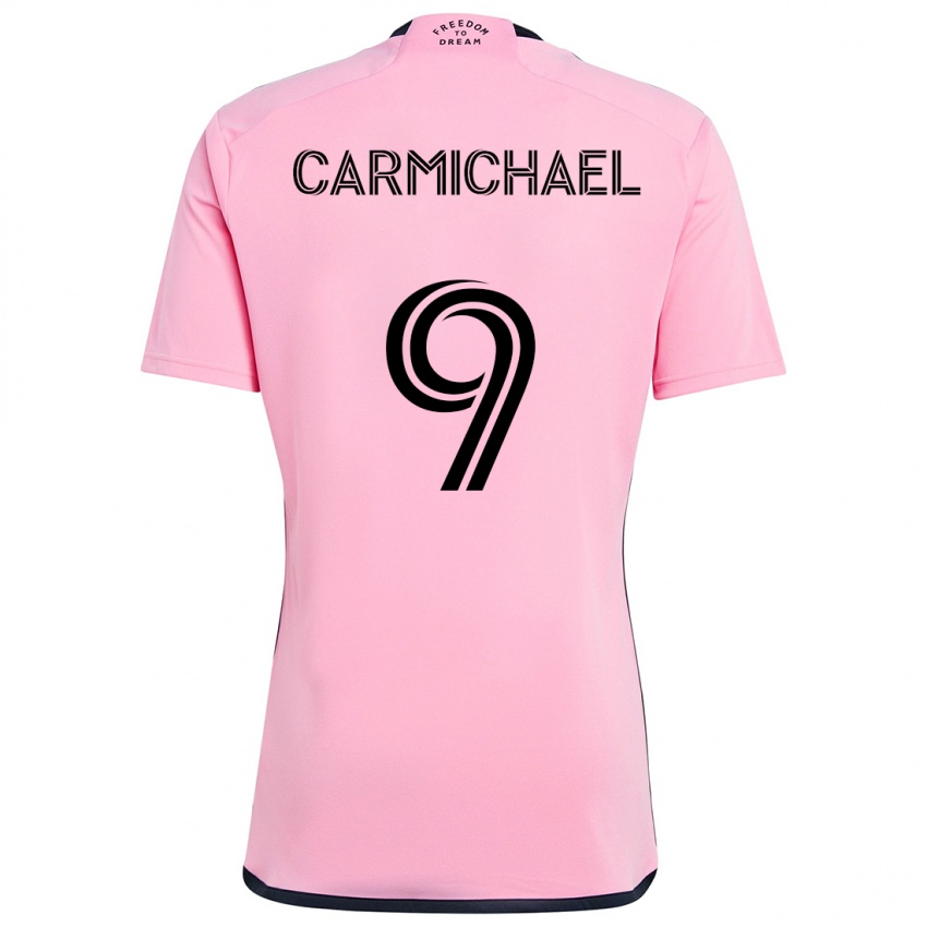 Børn Ryan Carmichael #9 Lyserød Hjemmebane Spillertrøjer 2024/25 Trøje T-Shirt