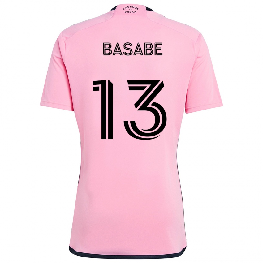 Børn Samuel Basabe #13 Lyserød Hjemmebane Spillertrøjer 2024/25 Trøje T-Shirt