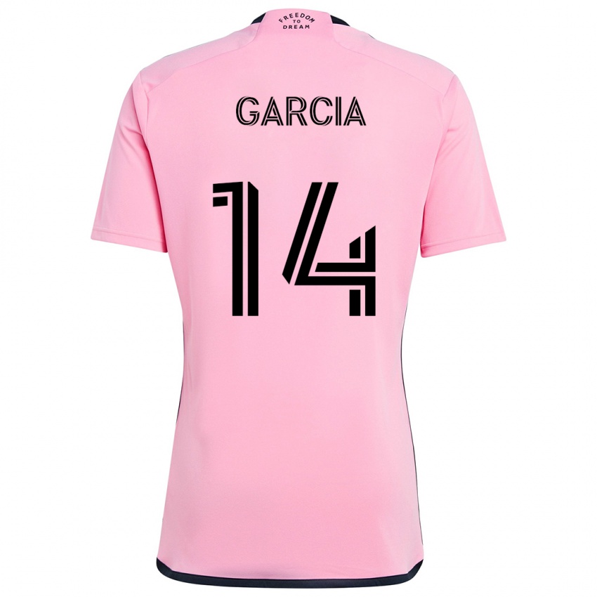 Børn Santiago Garcia #14 Lyserød Hjemmebane Spillertrøjer 2024/25 Trøje T-Shirt