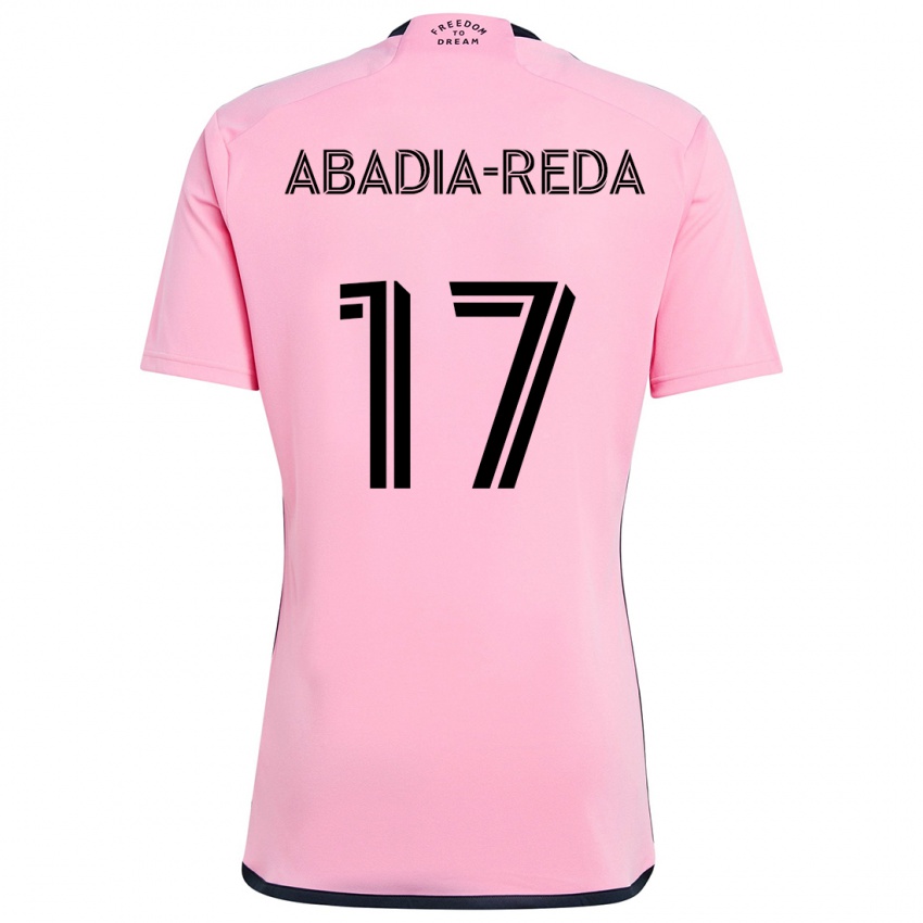 Børn Ezequiel Abadia-Reda #17 Lyserød Hjemmebane Spillertrøjer 2024/25 Trøje T-Shirt