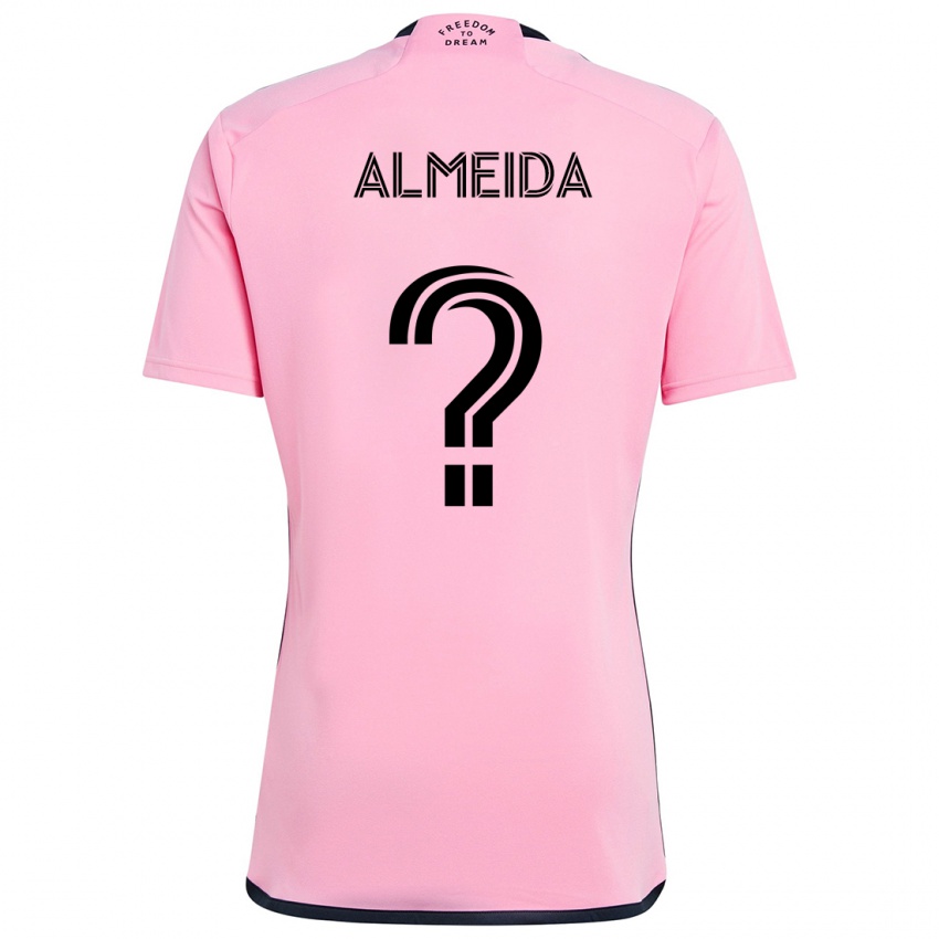 Børn Nicholas Almeida #0 Lyserød Hjemmebane Spillertrøjer 2024/25 Trøje T-Shirt