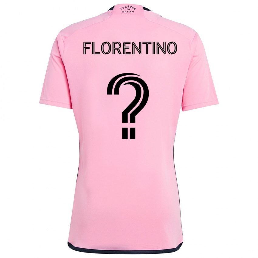 Børn Gabriel Florentino #0 Lyserød Hjemmebane Spillertrøjer 2024/25 Trøje T-Shirt