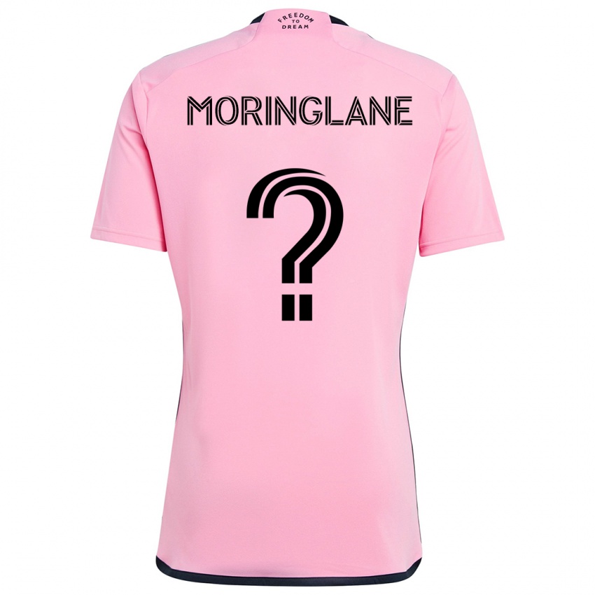 Børn Luis Moringlane #0 Lyserød Hjemmebane Spillertrøjer 2024/25 Trøje T-Shirt