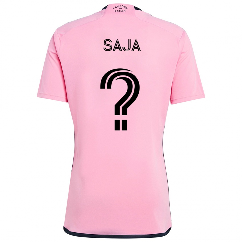 Børn Mateo Saja #0 Lyserød Hjemmebane Spillertrøjer 2024/25 Trøje T-Shirt