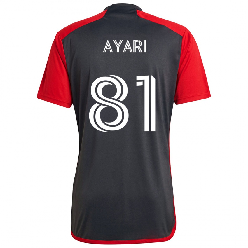 Børn Hassan Ayari #81 Grå Rød Hjemmebane Spillertrøjer 2024/25 Trøje T-Shirt