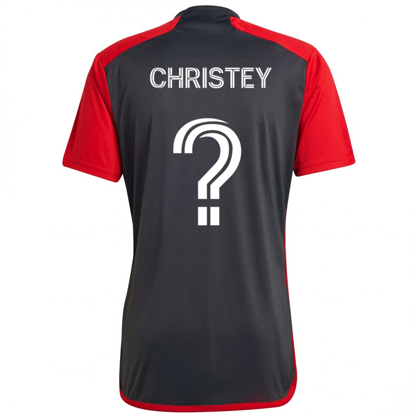 Børn Quentin Christey #0 Grå Rød Hjemmebane Spillertrøjer 2024/25 Trøje T-Shirt