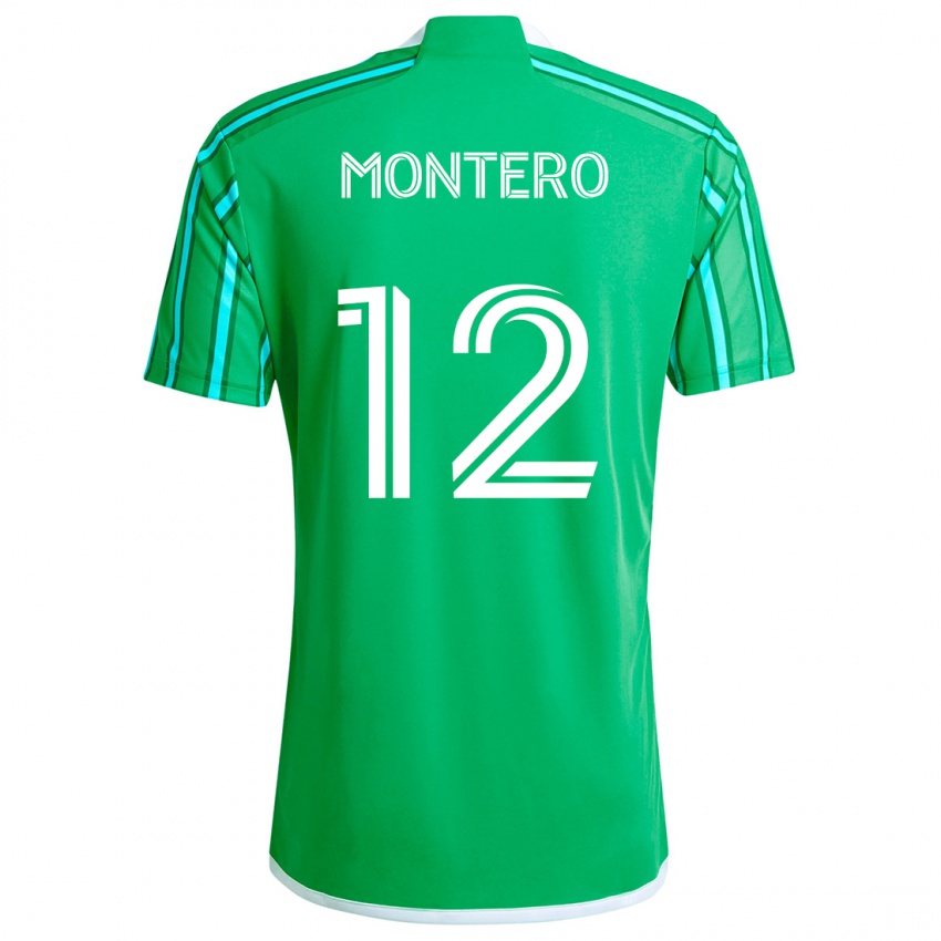 Børn Fredy Montero #12 Grøn Hvid Hjemmebane Spillertrøjer 2024/25 Trøje T-Shirt