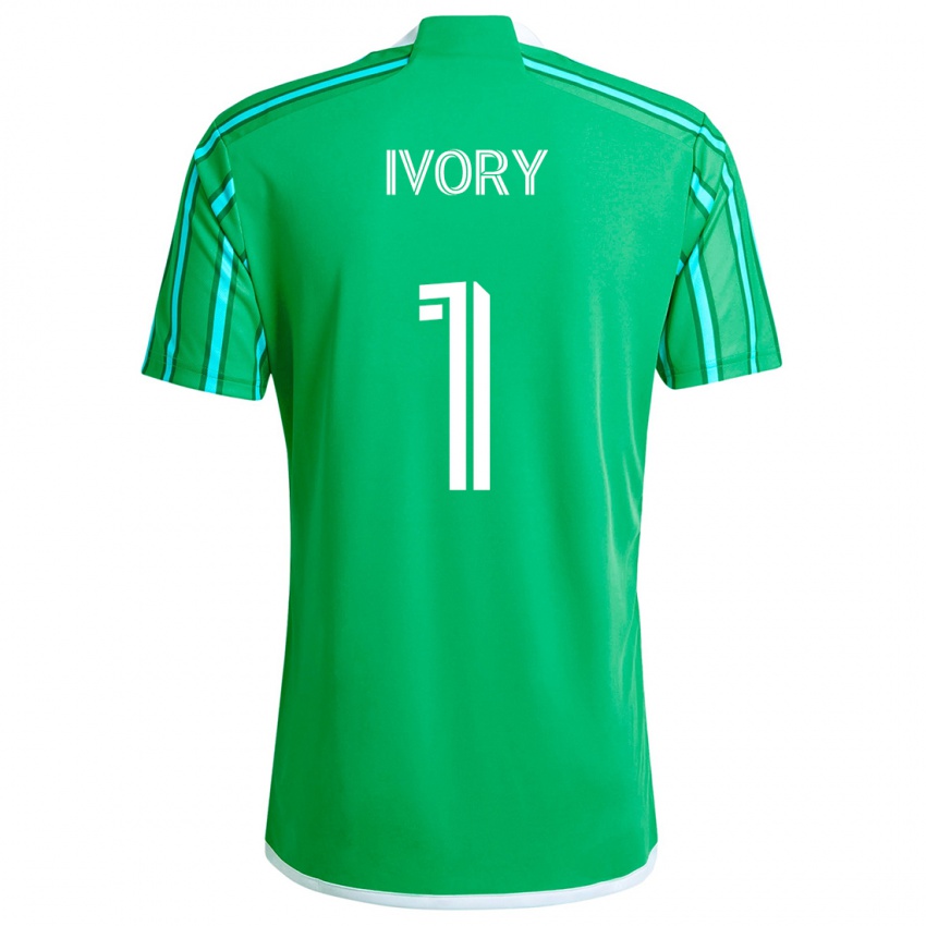 Børn Laurel Ivory #1 Grøn Hvid Hjemmebane Spillertrøjer 2024/25 Trøje T-Shirt