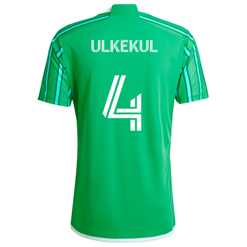 Børn Jodi Ulkekul #4 Grøn Hvid Hjemmebane Spillertrøjer 2024/25 Trøje T-Shirt