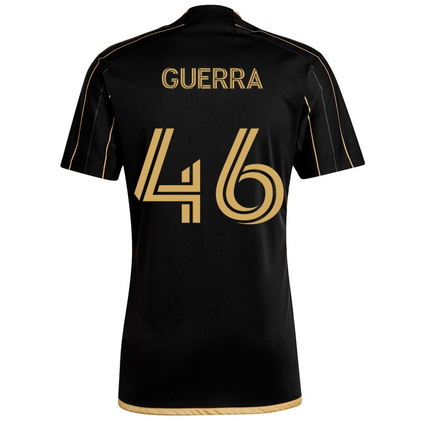 Børn Decarlo Guerra #46 Sort Guld Hjemmebane Spillertrøjer 2024/25 Trøje T-Shirt