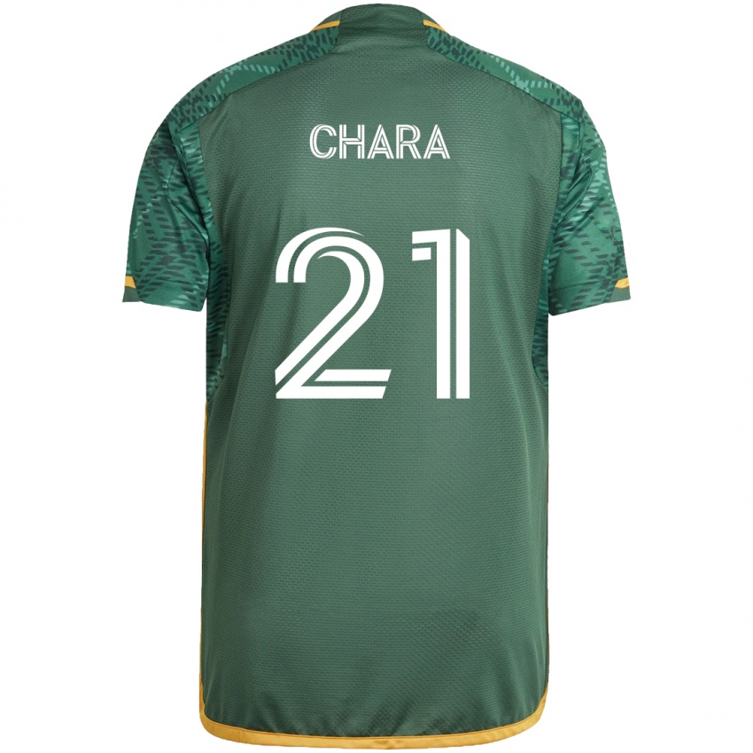 Børn Diego Chará #21 Grøn Orange Hjemmebane Spillertrøjer 2024/25 Trøje T-Shirt