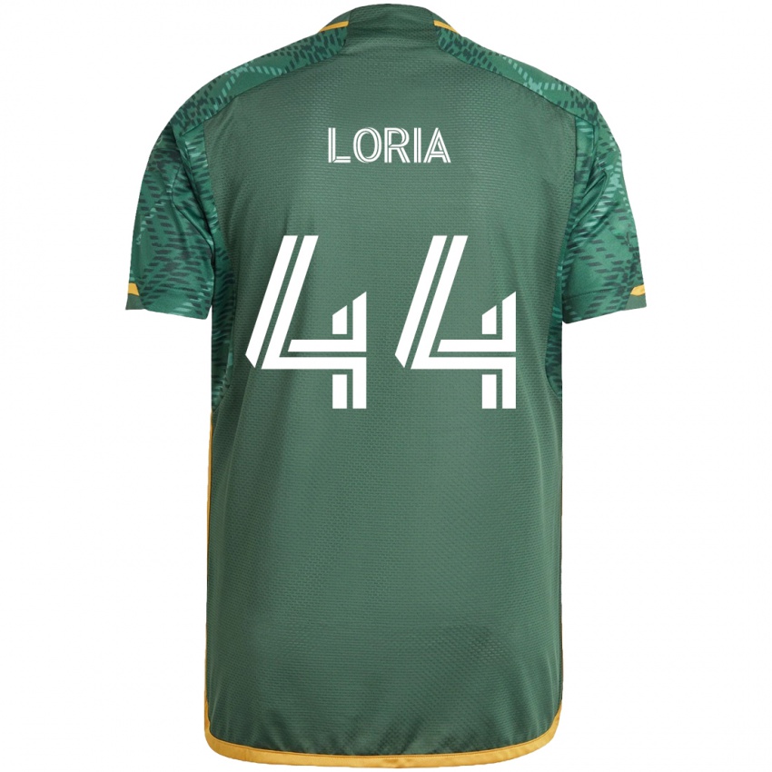 Børn Marvin Loría #44 Grøn Orange Hjemmebane Spillertrøjer 2024/25 Trøje T-Shirt