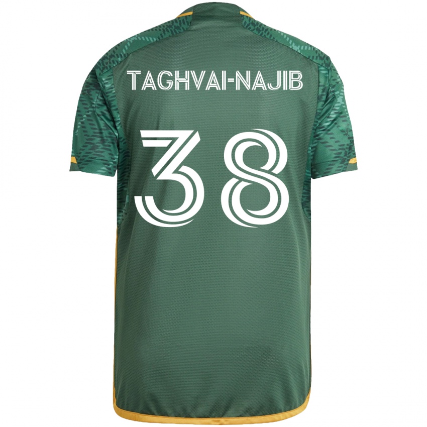 Børn Braxton Taghvai-Najib #38 Grøn Orange Hjemmebane Spillertrøjer 2024/25 Trøje T-Shirt