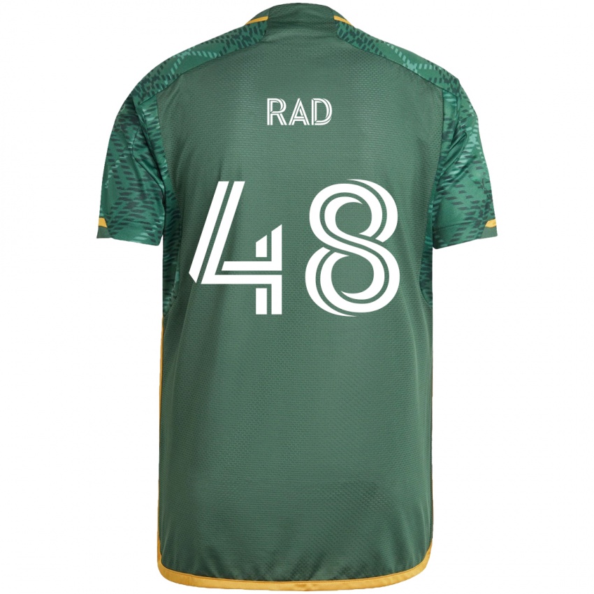 Børn Kaveh Rad #48 Grøn Orange Hjemmebane Spillertrøjer 2024/25 Trøje T-Shirt