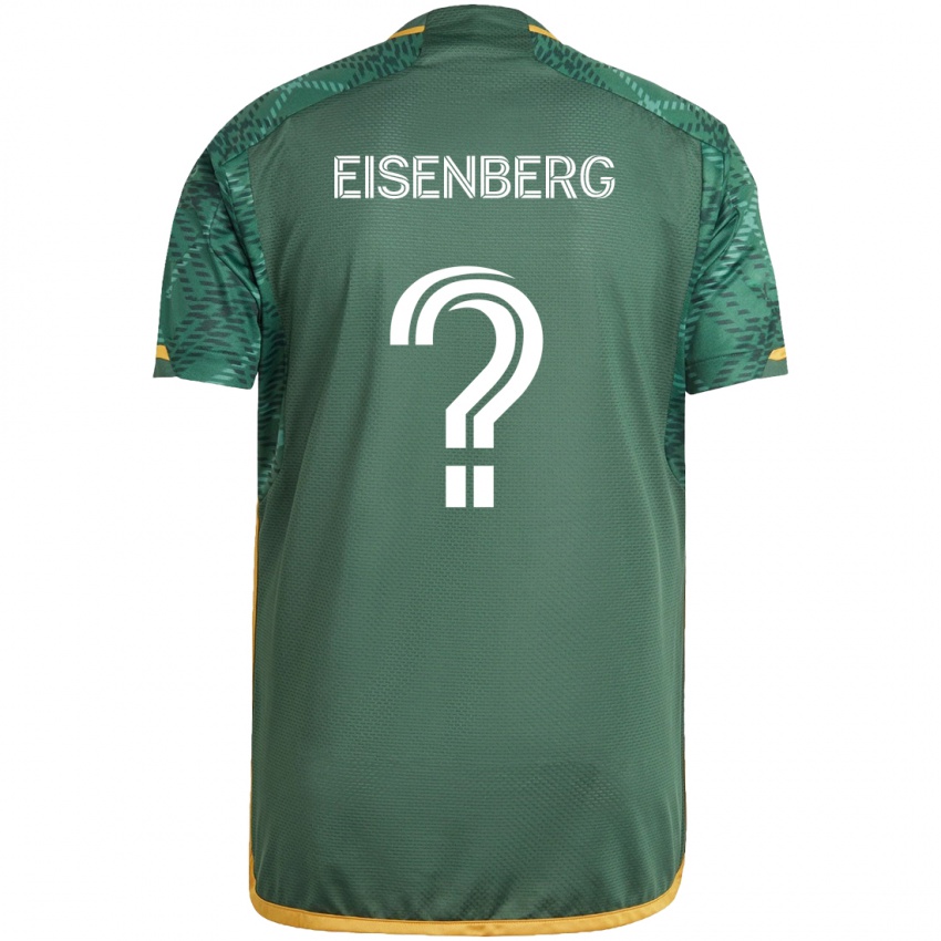 Børn Max Eisenberg #0 Grøn Orange Hjemmebane Spillertrøjer 2024/25 Trøje T-Shirt