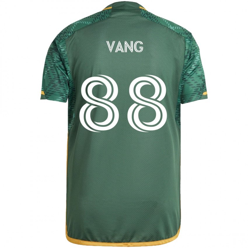 Børn Michael Vang #88 Grøn Orange Hjemmebane Spillertrøjer 2024/25 Trøje T-Shirt