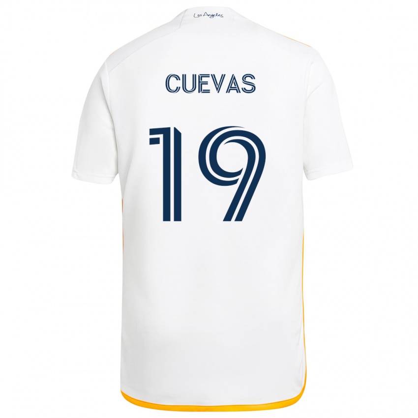 Børn Mauricio Cuevas #19 Hvid Gul Hjemmebane Spillertrøjer 2024/25 Trøje T-Shirt