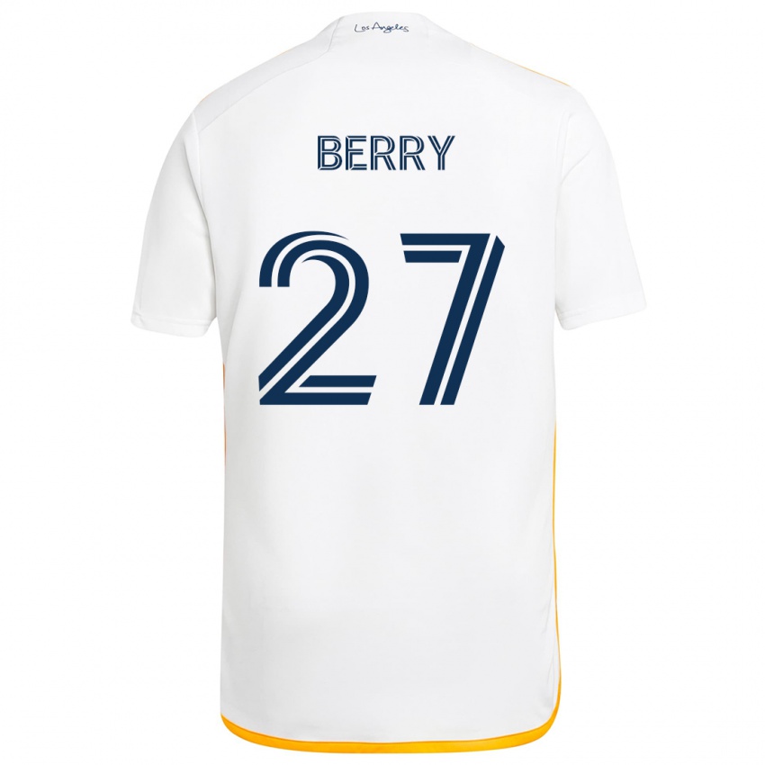 Børn Miguel Berry #27 Hvid Gul Hjemmebane Spillertrøjer 2024/25 Trøje T-Shirt