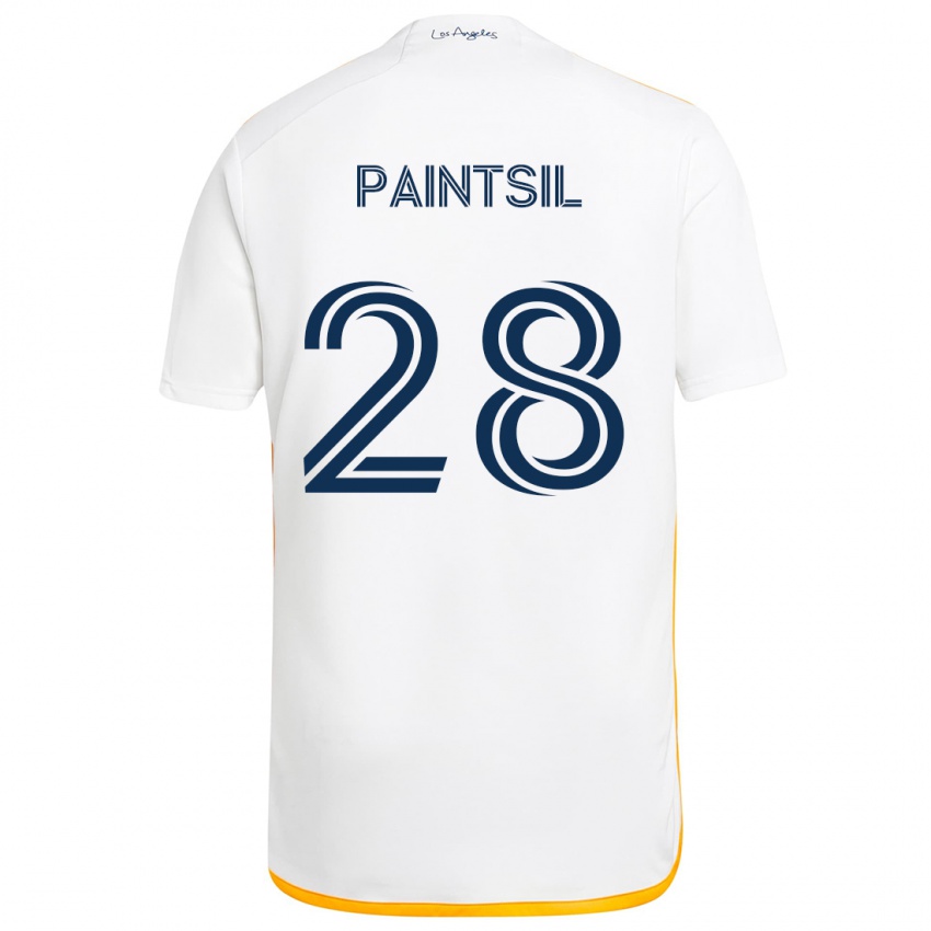 Børn Joseph Paintsil #28 Hvid Gul Hjemmebane Spillertrøjer 2024/25 Trøje T-Shirt